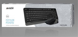 A4 Tech Fg1010 2.4G Gri Q Fn-Mm Klv+Optik Mouse Set - Thumbnail