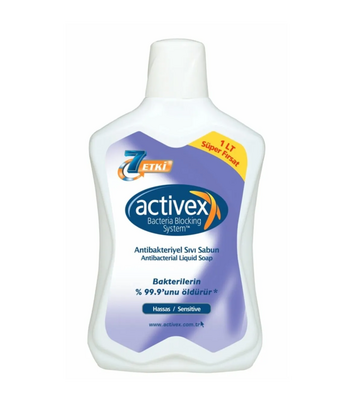 Activex Sıvı Sabun Antibakteriyel Hassas 1 lt