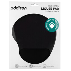 Addison Mouse Pad Bileklikli Jel Siyah 300152 - Thumbnail