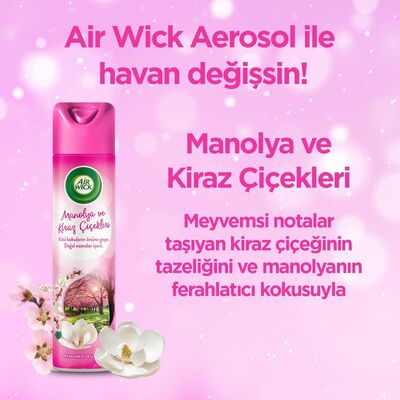 Airwick Oda Kokusu Aerosol Manolya Ve Kiraz Çiçekleri 300ml