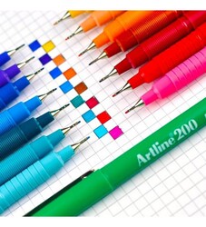 Artline Fine Keçe Uçlu Yazı Kalemi Uç 0.4mm 200N Kırmızı - Thumbnail