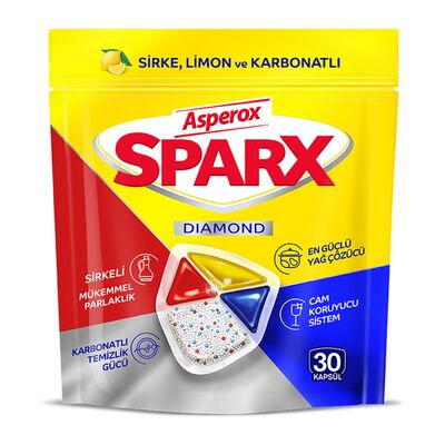 Asperox Bulaşık Makinesi Kapsülü Sparx Diamond 30 lu