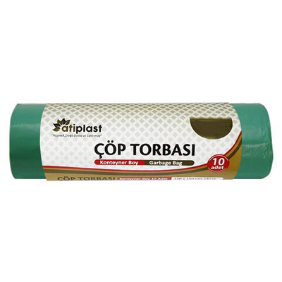 Atiplast Çöp Torbası Endüstriyel Battal 75x90 300gr Yeşil 10lu