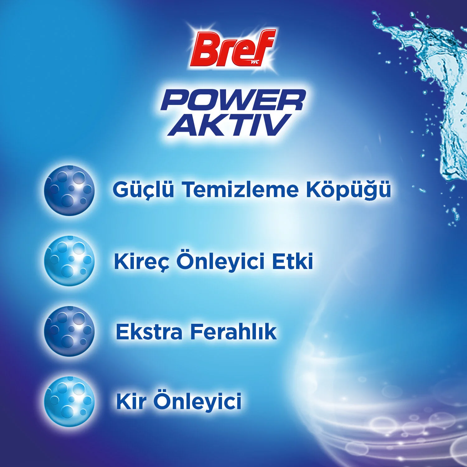 Bref WC Power Aktiv Duopack Tuvalet Bloğu Okyanus 2'li