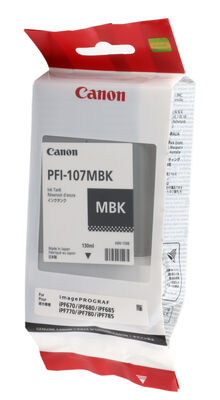 Canon PFI-107MBK Matte Black Mat Siyah Plotter Kartuş IPF770-775