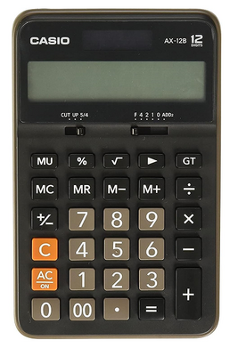 Casio AX-12B 12 Hane Masa Üstü Hesap Makinesi