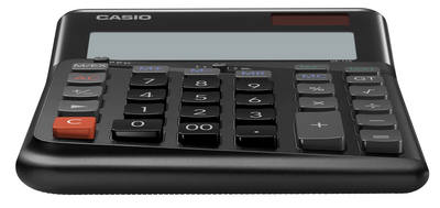 Casio DE-12E-BK Siyah 12 Hane Masa Üstü Ergonomik Tuşlu Hesap Makinesi