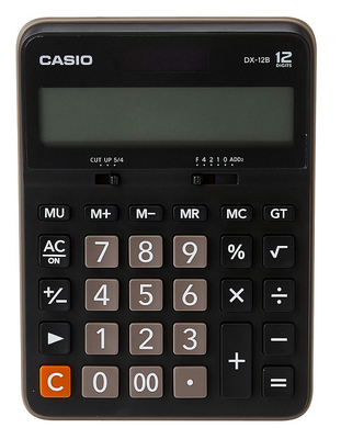 Casio DX-12B 12 Hane Masa Üstü Hesap Makinesi