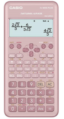 Casio FX-82ES Plus Pembe Bilimsel Fonksiyonlu Hesap Makinesi 2.Versiyon