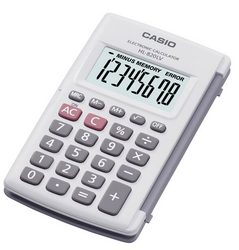 Casio HL-820LV-WE 8 Hane Beyaz Cep Tipi Hesap Makinesi - Thumbnail