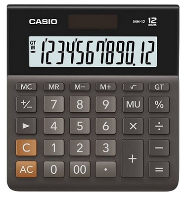 Casio Masaüstü Hesap Makinesi Mh-12-Bk