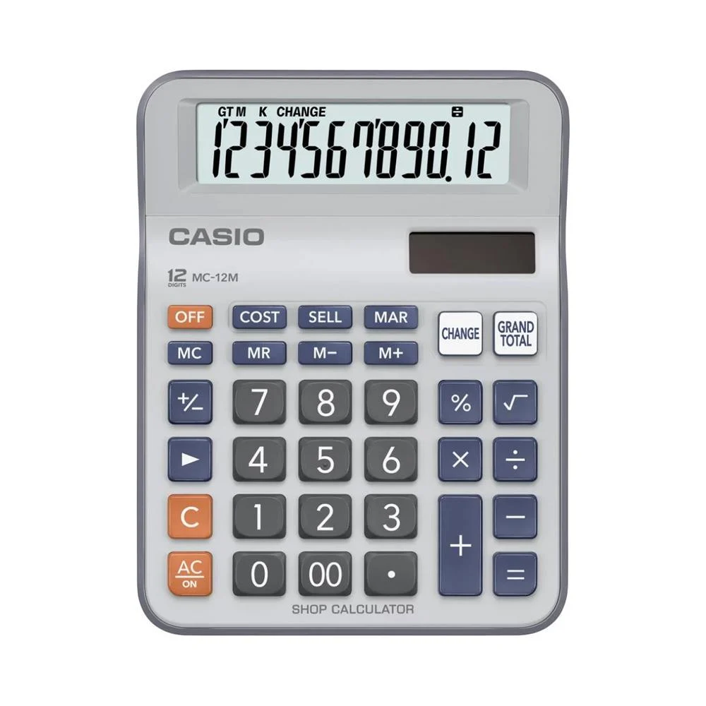 Casio MC-12M-W 12 Hane Masa Üstü Hesap Makinesi