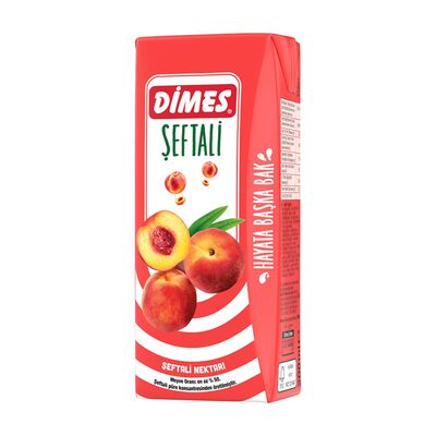 Dimes Meyve Suyu Şeftali 200ml 27 li