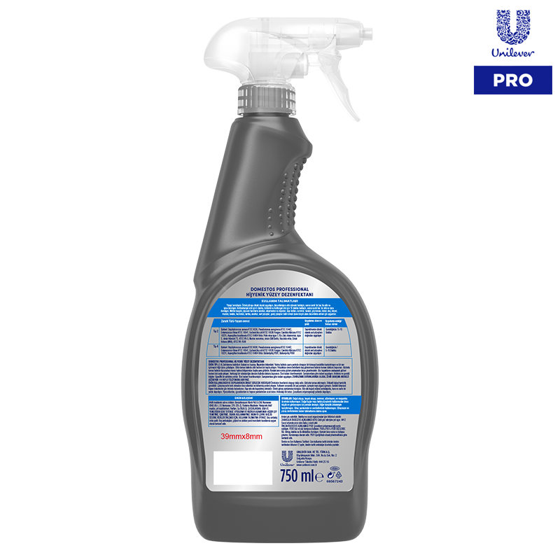 Domestos U-PRO Professional Yüzey Dezenfektanı 750ml - Thumbnail