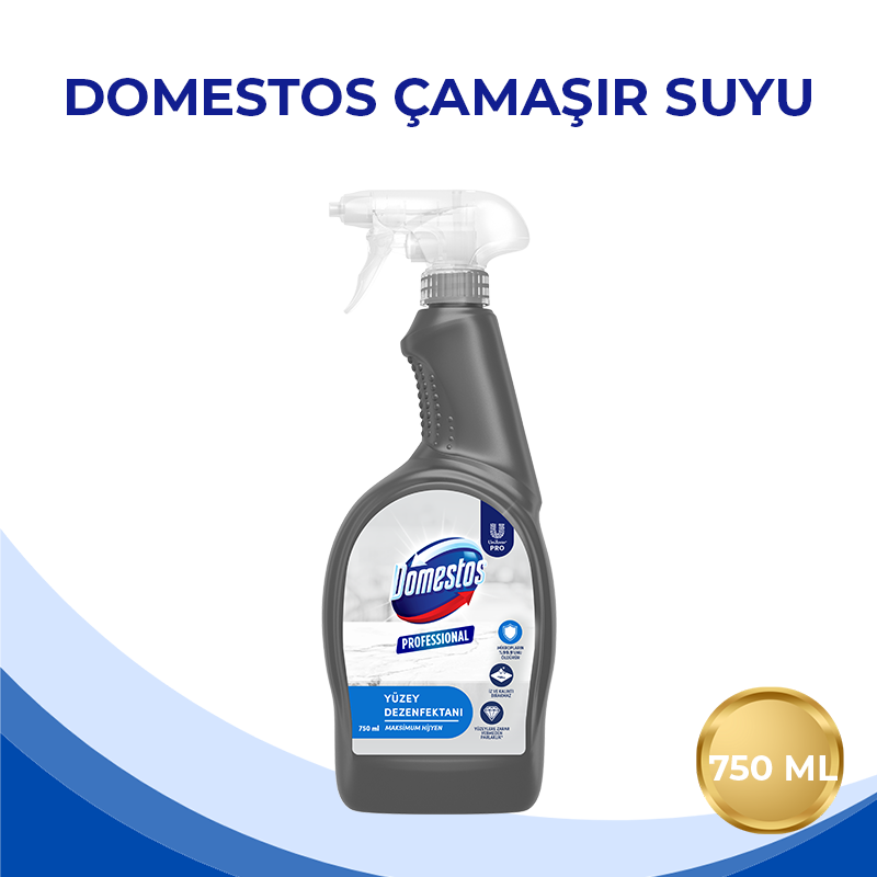 Domestos U-PRO Professional Yüzey Dezenfektanı 750ml - Thumbnail