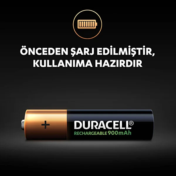 Duracell Pil AAA Şarj Edilebilir 900mah 2 li - Thumbnail