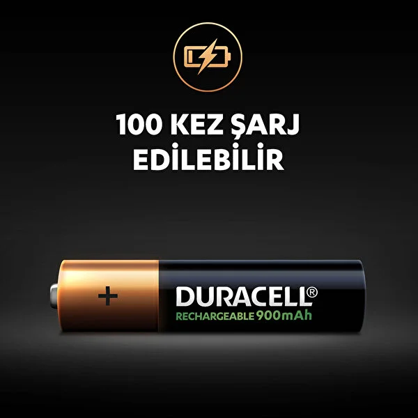 Duracell Pil AAA Şarj Edilebilir 900mah 2 li - Thumbnail