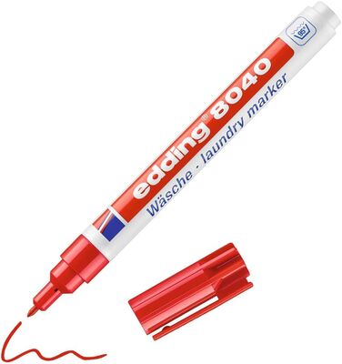 Edding Çamaşır Kalemi Kırmızı 8040