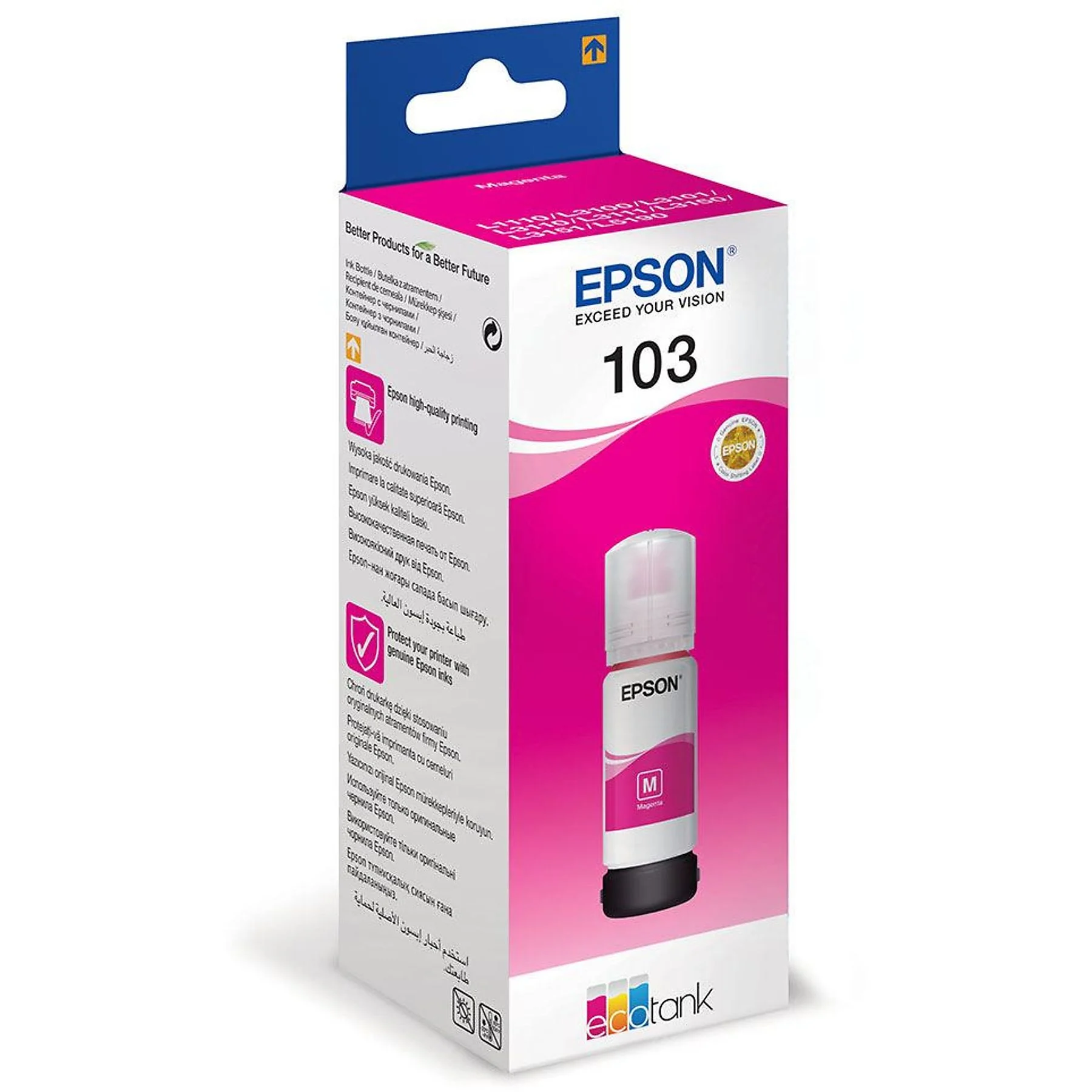 Epson 103 Mürekkep Şişe C13T00S34A Kırmızı 70ml