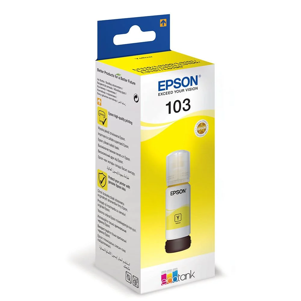 Epson 103 Mürekkep Şişe C13T00S44A Sarı 70ml