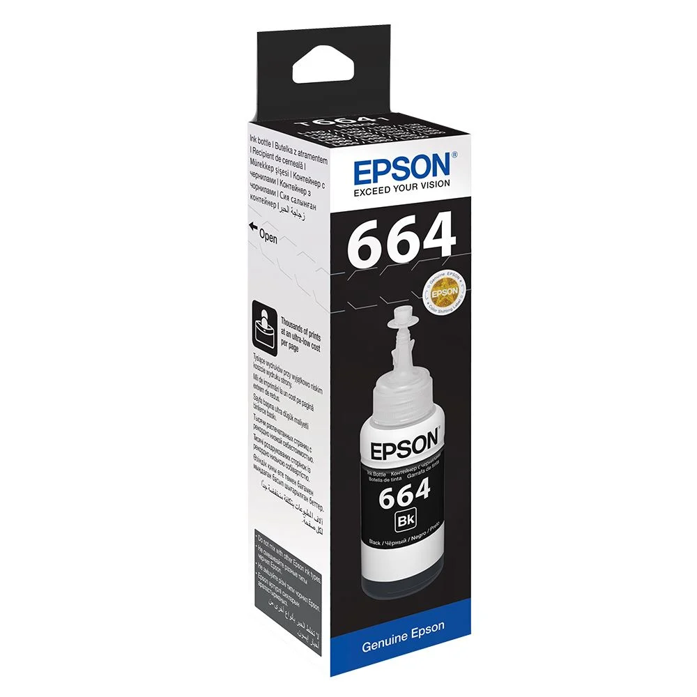 Epson Mürekkep Şişe C13T66414A Siyah 70ml