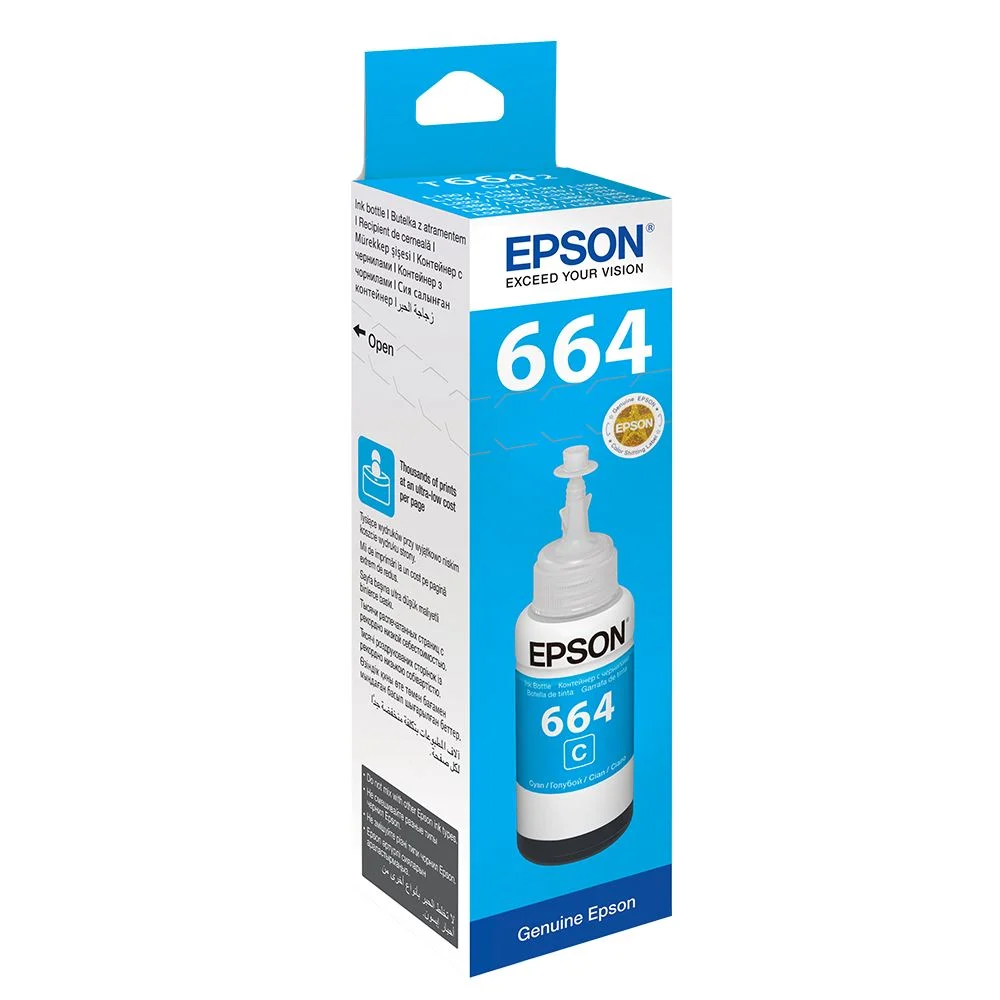 Epson Mürekkep Şişe C13T66424A Mavi 70ml