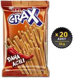 Eti Çubuk Kraker Crax Acılı 50gr 20 li - Thumbnail