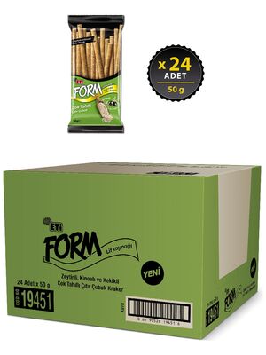 Eti Form Zeytinli Kionalı Çıtır Çubuk Kraker 50gr 24 lü