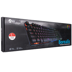 Everest KB-188 Borealis Siyah USB Gökkuşağı Aydınlatmalı Q Gaming Oyuncu Klavyesi - Thumbnail