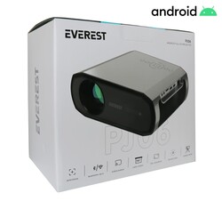 Everest PJ06 Gri- Siyah 1080P 9800 Lümens Tripodlu Android 9.0 4K Destekli Full HD Projeksiyon Cihaz - Thumbnail