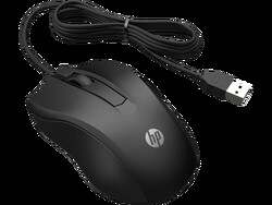 HP 100 6VY96AA Siyah Optik Kablolu Mouse 1.600 DPI Hassas Optik Sensörü - Thumbnail