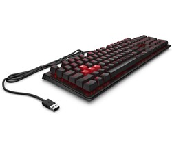 HP 6YW75AA OMEN Encoder Kahverengi Cherry MX Mekanik Anahtarlı Oyuncu Klavyesi Türkçe - Siyah - Thumbnail