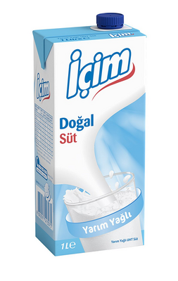 İçim Süt Yarım Yağlı 1 lt