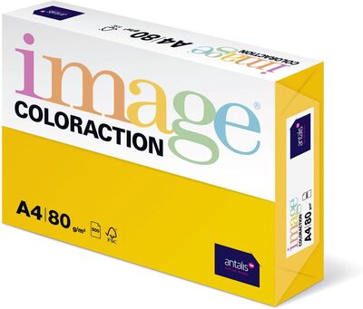 Image Coloraction A4 Fotokopi Kağıdı Kanarya Sarısı 500'lü