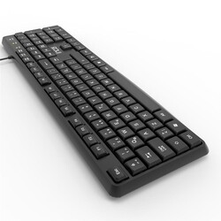 Inca IK-275QU Multimedya Soft Touch Black Keyboard (Kablo Uzunluğu 1,35 mt) (10 Milyon TuşTıklama) - Thumbnail