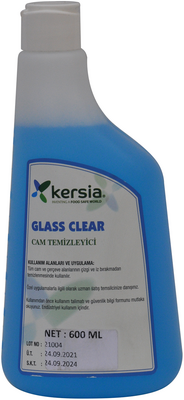 Kersia GLASS CLEAR Konsantre Cam Temizleyici 600 ml