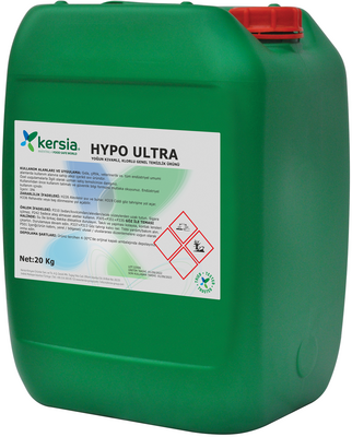 Kersia HYPO ULTRA Klorlu Ağırtıcı ve Çamaşır Suyu Yoğun Kıvamlı 20 Kg