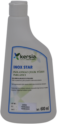 Kersia INOX STAR Paslanmaz Çelik Yüzey ve Inox Parlatıcısı 600ml