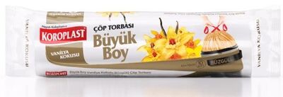 Koroplast Çöp Torbası Büzgülü Büyük Boy 65x70 Vanilya Kokulu 10 lu