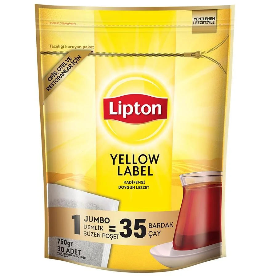 Lipton Yellow Label Jumbo Demlik Poşet Çay 25gr 30lu 800878