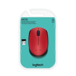 Logitech 910-004641 M171 Kablosuz Kırmızı Mouse - Thumbnail