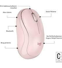 Logitech 910-007121 M240 Pembe Sessiz Kablosuz Mouse - Thumbnail