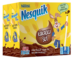 Nestle Nesquik Süt Kakaolu 180ml 6 lı - Thumbnail