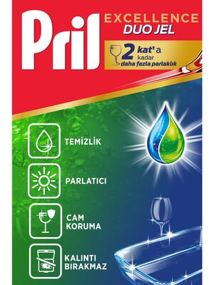 Pril Bulaşık Makinesi Deterjanı Excelence Duo Jel 900ml