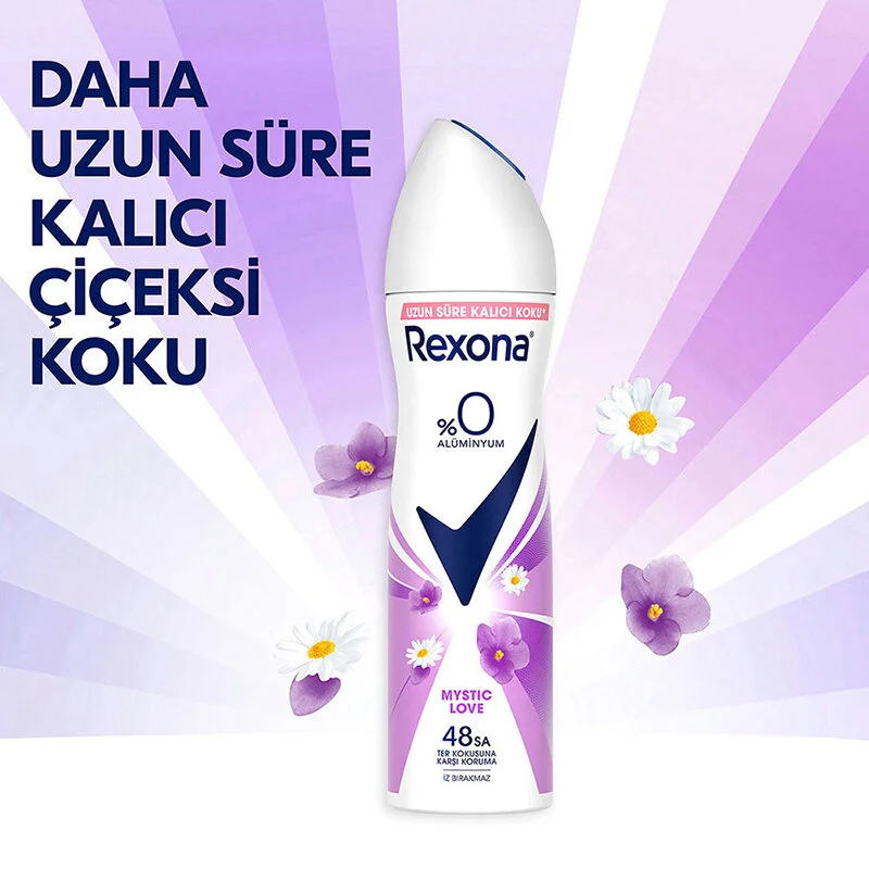 Rexona Kadın Sprey Deodorant Mystic Love %0 Alüminyum 150 ml - Thumbnail