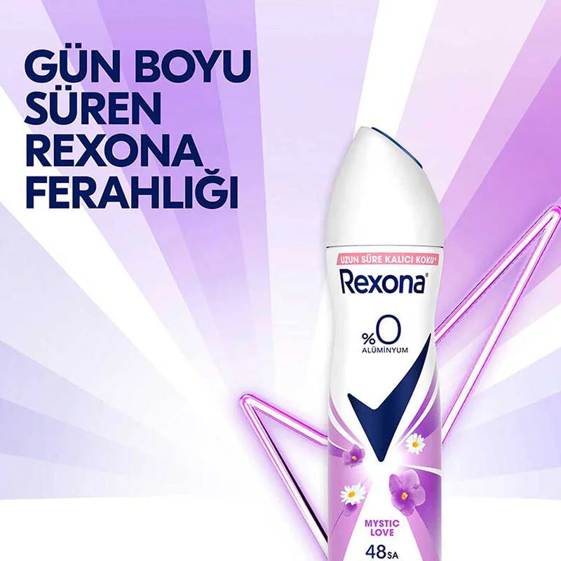 Rexona Kadın Sprey Deodorant Mystic Love %0 Alüminyum 150 ml - Thumbnail