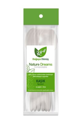 Roll-Up Kaşık Nature Dreams Şeker Kamışı 10 lu TM-KSK-0141