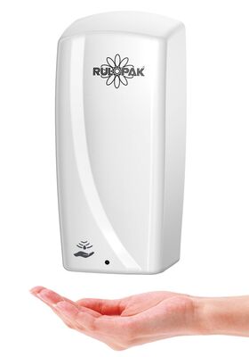 Rulopak Dispenser - Sıvı Sabun Jel Sensörlü Adaptörlü Beyaz 401110