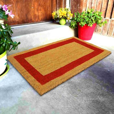 Sermat PVC Tabanlı Koko Paspas Bordürlü Kırmızı 50x90cm