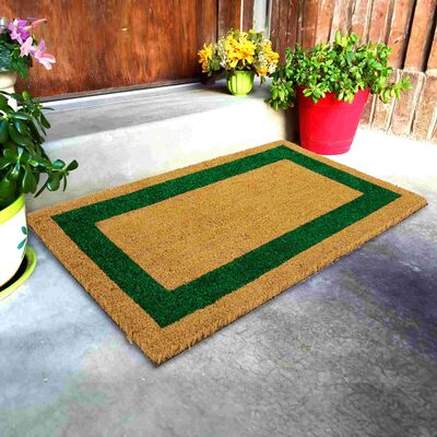 Sermat PVC Tabanlı Koko Paspas Bordürlü Yeşil 50x90cm